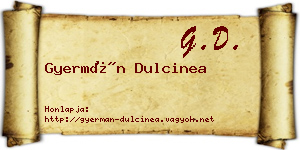 Gyermán Dulcinea névjegykártya